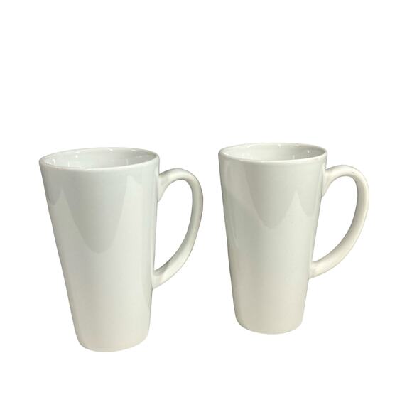NEW Rum Chata Mugs White Ceramic Coffee Cups Set of 2 - Picture 4 of 5